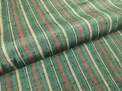 平和屋着物▽上質な紬 単衣 縞 正絹 逸品 DAAT9653az