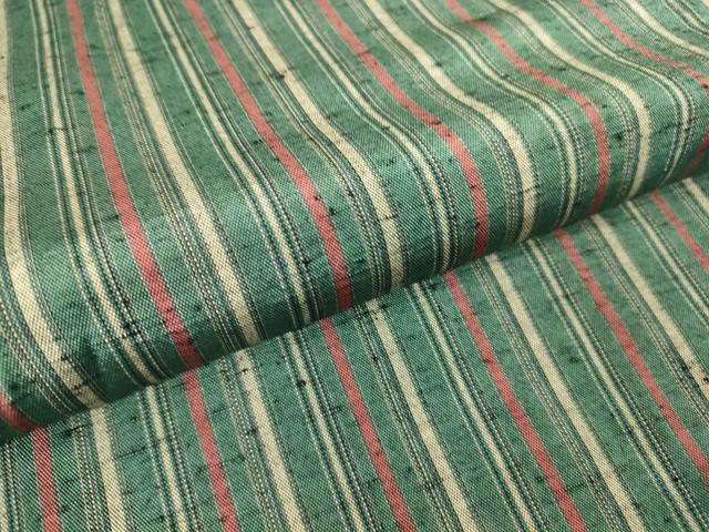 平和屋着物▽上質な紬 単衣 縞 正絹 逸品 DAAT9653az
