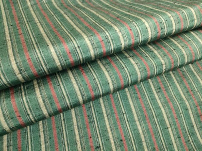 平和屋着物▽上質な紬 単衣 縞 正絹 逸品 DAAT9653az