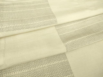 平和屋着物▽上質な紬 単衣 市松文 正絹 逸品 DAAT9654az
