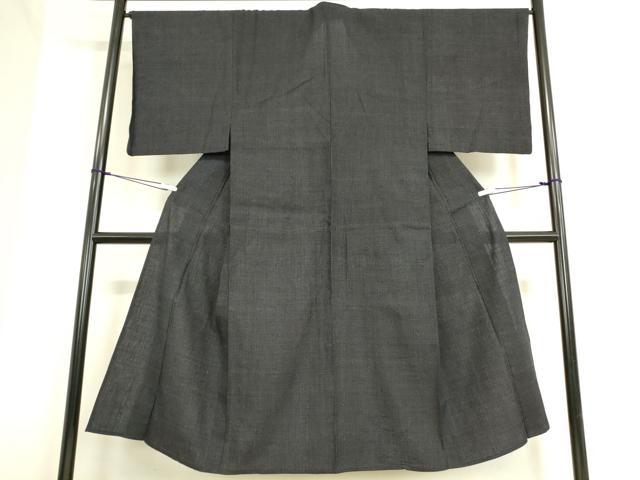 平和屋着物▽男性　結城紬　単衣　80亀甲　総詰　正絹　逸品　DAAT9669az