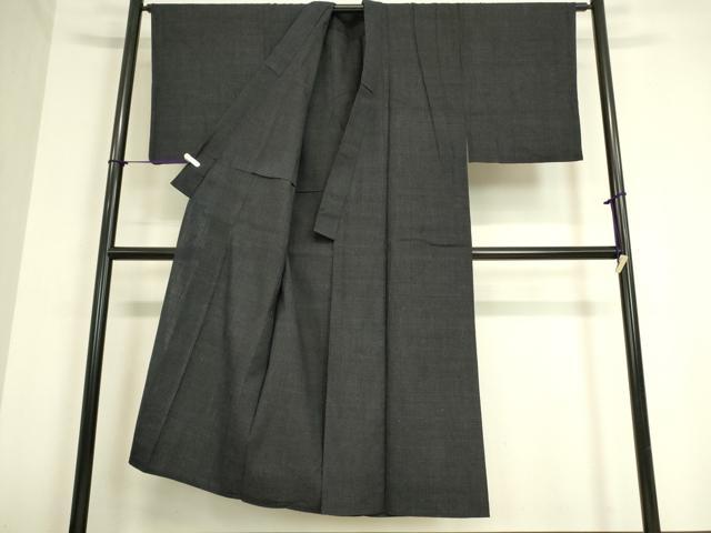 平和屋着物▽男性　結城紬　単衣　80亀甲　総詰　正絹　逸品　DAAT9669az