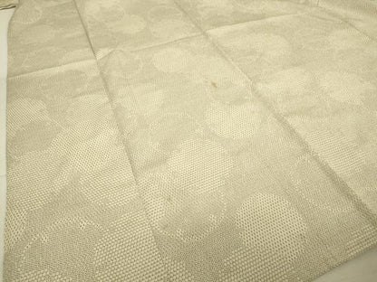 平和屋着物▽本塩沢 単衣 雪輪重ね文 110亀甲 正絹 逸品 DAAT9670az