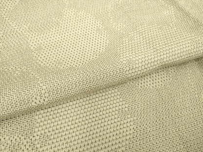 平和屋着物▽本塩沢 単衣 雪輪重ね文 110亀甲 正絹 逸品 DAAT9670az