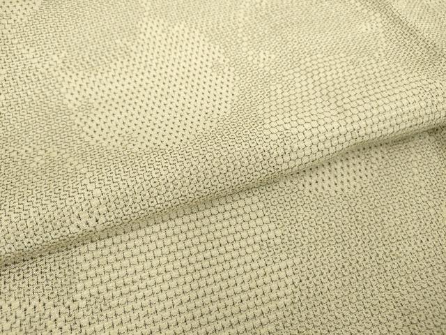 平和屋着物▽本塩沢 単衣 雪輪重ね文 110亀甲 正絹 逸品 DAAT9670az