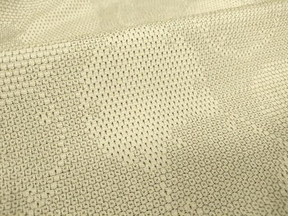 平和屋着物▽本塩沢 単衣 雪輪重ね文 110亀甲 正絹 逸品 DAAT9670az