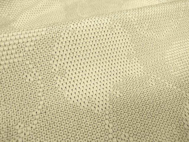 平和屋着物▽本塩沢 単衣 雪輪重ね文 110亀甲 正絹 逸品 DAAT9670az