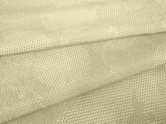 平和屋着物▽本塩沢 単衣 雪輪重ね文 110亀甲 正絹 逸品 DAAT9670az