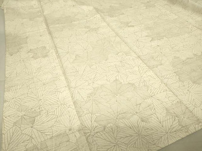 平和屋着物▽上質な小紋 単衣 紬地 花尽くし 正絹 逸品 DAAT9671az