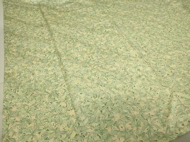 平和屋着物▽上質な小紋 単衣 草花文 金彩 正絹 逸品 DAAT9672az