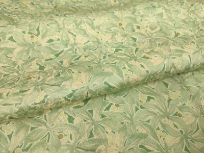 平和屋着物▽上質な小紋 単衣 草花文 金彩 正絹 逸品 DAAT9672az