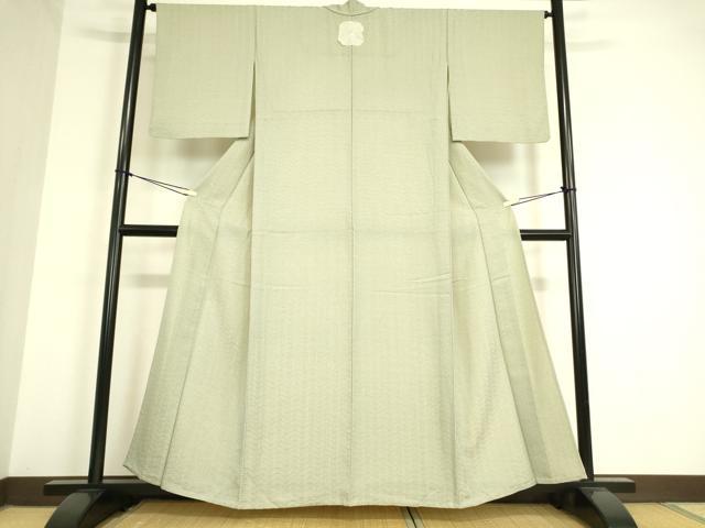 平和屋着物▽江戸小紋 単衣 花菱文 正絹 逸品 DAAT9673az