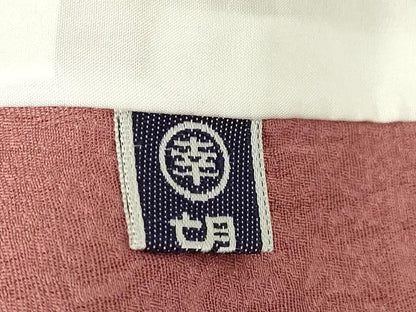 平和屋着物▽訪問着 単衣 総刺繍 梅雨芝文 長春色 正絹 逸品 未使用 DAAT9677az
