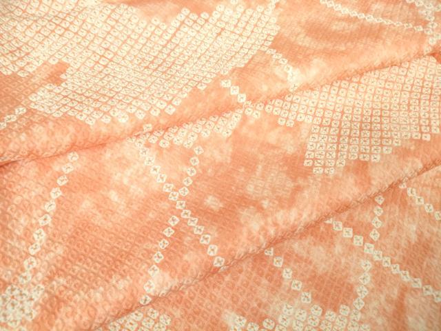 平和屋着物▽上質な小紋 単衣 鹿の子霞文 正絹 逸品 未使用 DAAT9684az