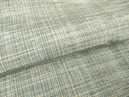 平和屋着物▽上質な紬 単衣 格子 正絹 逸品 DAAT9687az