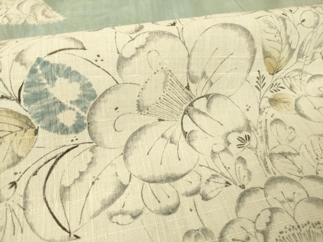平和屋着物▽訪問着 単衣 紬地 絞り 辻が花 正絹 逸品 DAAT9701az