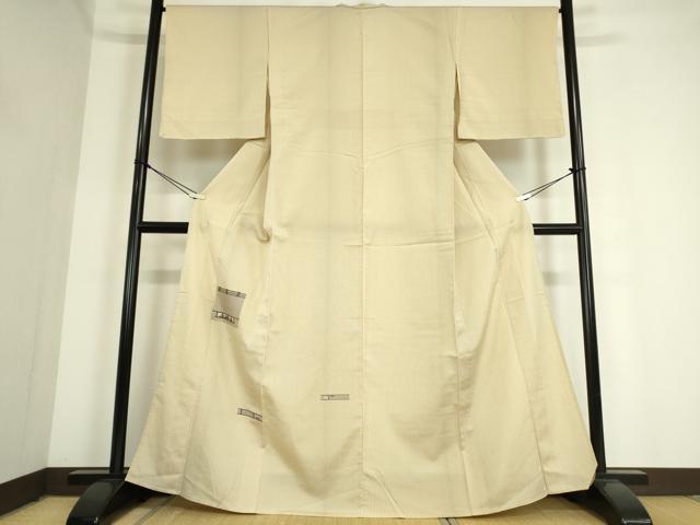 平和屋着物▽訪問着 単衣 紬地 総刺繍 人物文 大丸扱い 正絹 逸品 DAAT9702az