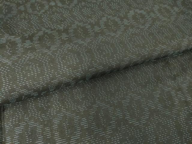 平和屋着物▽本場大島紬 単衣 亀甲繋ぎ 吉田織物謹製 証紙付き 正絹 逸品 DAAT9713az