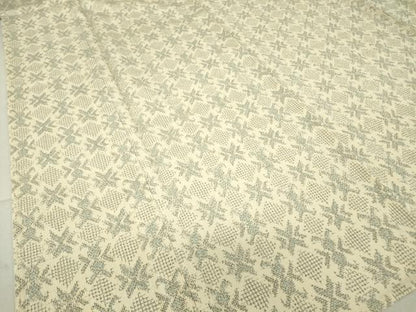 平和屋着物▽本塩沢　単衣　舞花文　正絹　逸品　DAAT9719az
