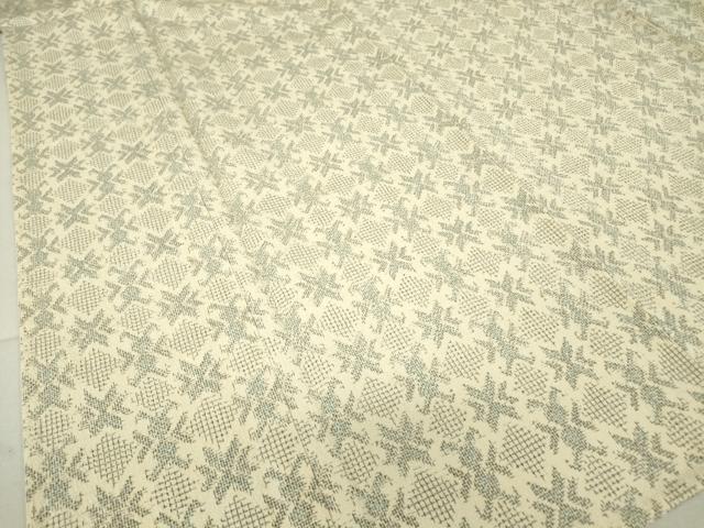 平和屋着物▽本塩沢　単衣　舞花文　正絹　逸品　DAAT9719az