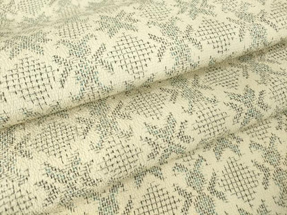 平和屋着物▽本塩沢　単衣　舞花文　正絹　逸品　DAAT9719az