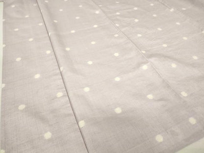 平和屋着物▽上質な紬 単衣 丸文 正絹 逸品 DAAT9730az