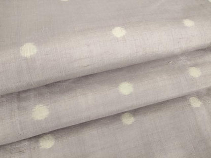 平和屋着物▽上質な紬 単衣 丸文 正絹 逸品 DAAT9730az