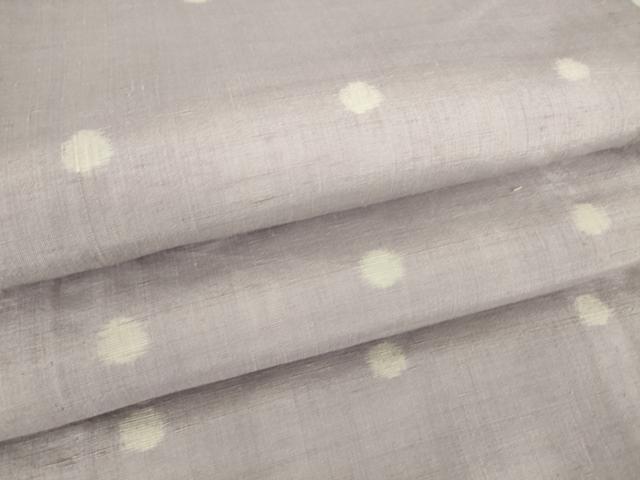 平和屋着物▽上質な紬 単衣 丸文 正絹 逸品 DAAT9730az