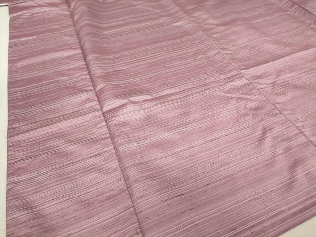 平和屋着物▽上質な紬 単衣 霞文 めがね織 正絹 逸品 DAAT9733az
