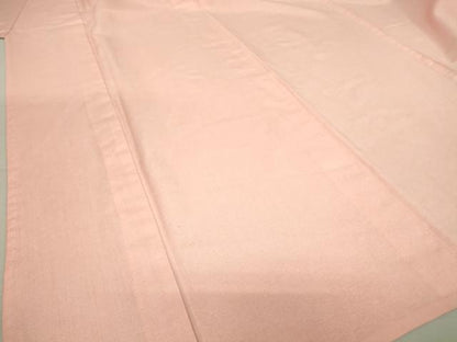 平和屋着物▽上質な紬 単衣 珊瑚色 正絹 逸品 DAAT9735az