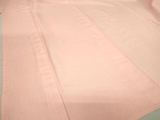 平和屋着物▽上質な紬 単衣 珊瑚色 正絹 逸品 DAAT9735az