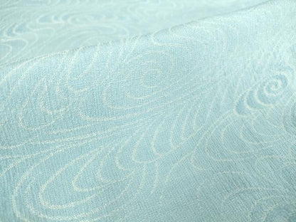 平和屋着物▽上質な紬　単衣　流水文　正絹　逸品　DAAT9737az