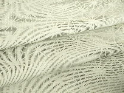 平和屋着物▽上質な紬 単衣 麻の葉文 正絹 逸品 DAAT9744az