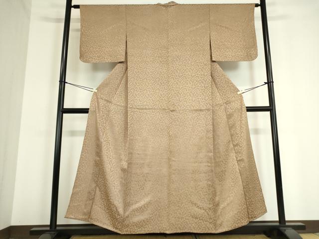 平和屋着物▽江戸小紋 単衣 舞扇文 正絹 逸品 DAAT9746az