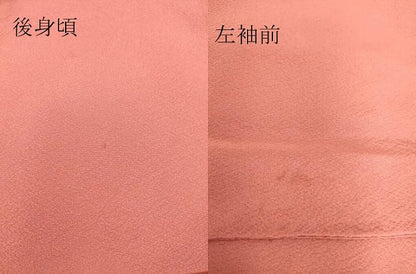 平和屋着物▽上質な色無地 単衣 真朱色 正絹 逸品 DAAT9824az