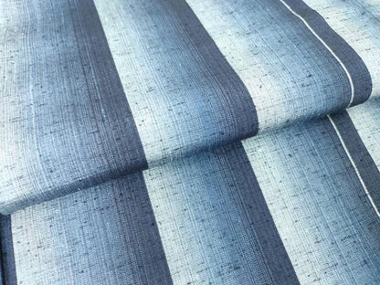 平和屋着物▽上質な紬　単衣　縞　正絹　逸品　DAAT9840az