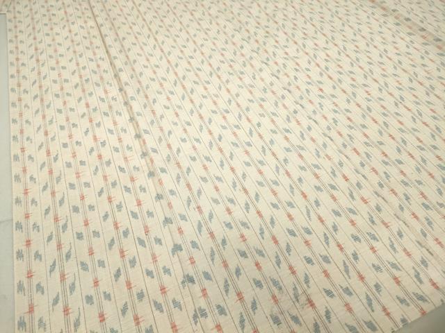 平和屋着物▽上質な紬 単衣 絣間道 正絹 逸品 DAAT9841az