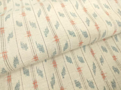平和屋着物▽上質な紬 単衣 絣間道 正絹 逸品 DAAT9841az