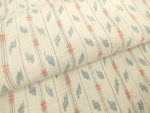 平和屋着物▽上質な紬 単衣 絣間道 正絹 逸品 DAAT9841az