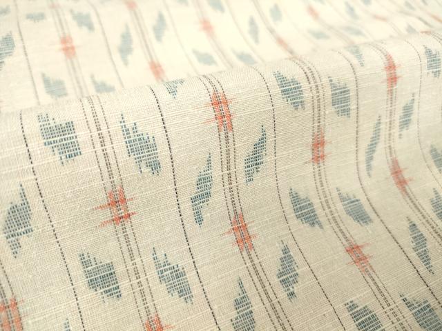 平和屋着物▽上質な紬 単衣 絣間道 正絹 逸品 DAAT9841az