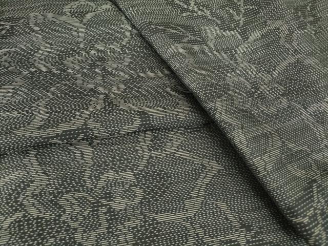 平和屋着物▽本場大島紬 単衣 草花文 正絹 逸品 DAAT9847az