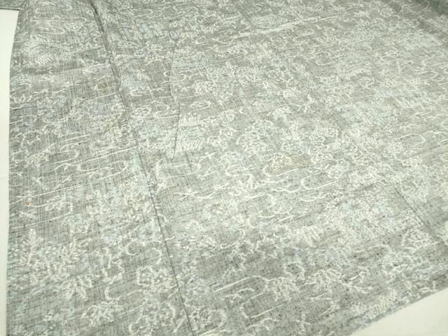 平和屋着物▽上質な紬　単衣　風景文　正絹　逸品　DAAT9864az