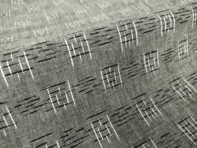 平和屋着物▽上質な紬 単衣 絣文 正絹 逸品 DAAT9866az