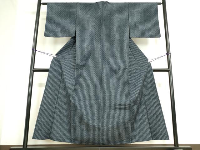 平和屋着物▽上質な紬 単衣 変わり縞 正絹 逸品 DAAT9868az