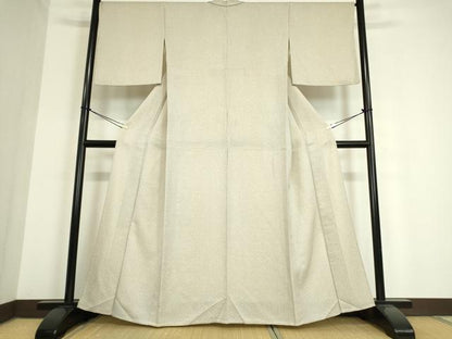 平和屋着物▽上質な小紋 単衣 格子 正絹 逸品 DAAT9876az