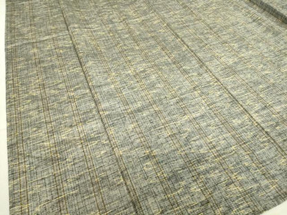 平和屋着物▽上質な紬 単衣 霞文 正絹 逸品 DAAT9887az