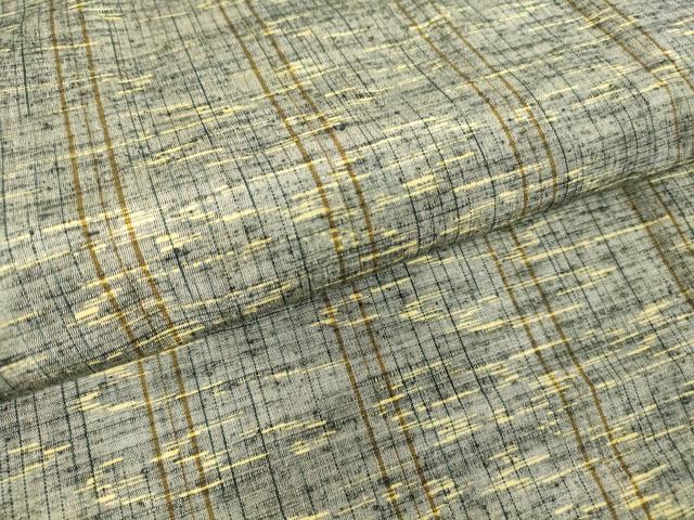 平和屋着物▽上質な紬 単衣 霞文 正絹 逸品 DAAT9887az