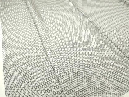 平和屋着物▽江戸小紋 単衣 網目文 正絹 逸品 DAAT9895az