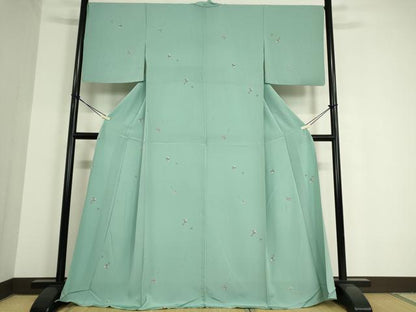 平和屋着物▽上質な小紋 単衣 独楽に毬 金彩 正絹 逸品 DAAT9901az