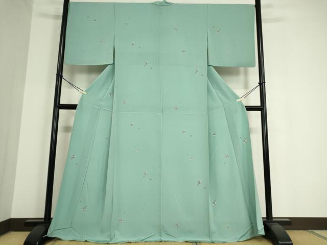平和屋着物▽上質な小紋 単衣 独楽に毬 金彩 正絹 逸品 DAAT9901az
